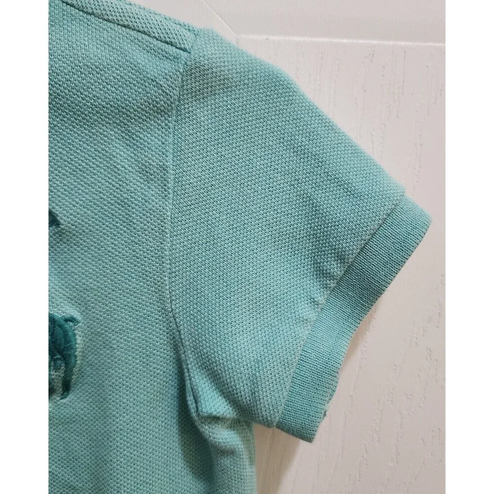 Polo by Ralph Lauren Light Blue Big Embroidered Pony Logo Polo Shirt Size‎ 12M